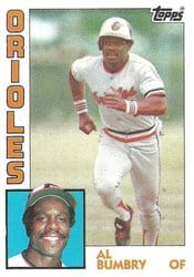 1984 Topps Base Set Al Bumbry #319 card