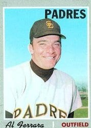 1970 Topps Base Set Al Ferrara #345 card