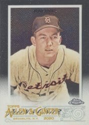 2020 Topps Allen & Ginter Chrome Base Set Al Kaline #69 card