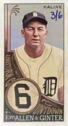 2023 Topps Allen & Ginter Uniform Countdown Al Kaline #UC-6 card