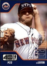 2002 Upper Deck 40-Man Base Set Al Leiter #809 card