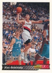 1992-93 Upper Deck Base Set Alaa Abdelnaby #70 card