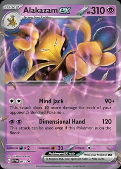 2023 Scarlet & Violet Black Star Promos Alakazam ex #50