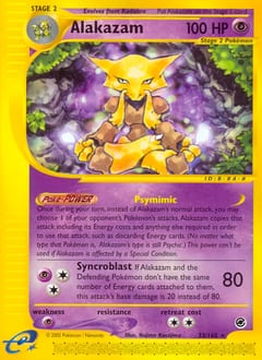2002 Expedition Base Set Alakazam #33
