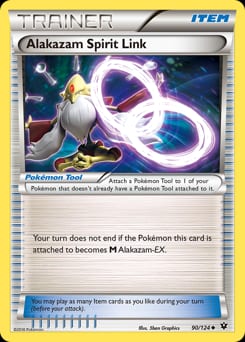 Fates Collide Alakazam Spirit Link #90 card