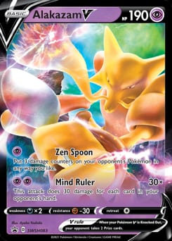SWSH Black Star Promos Alakazam V #SWSH083 card