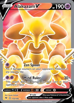 Vivid Voltage Alakazam V #172 card
