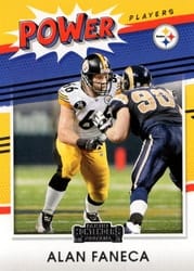 2021 Panini Contenders Power Players Alan Faneca #PP-AFA card