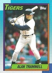 1990 Topps Base Set Alan Trammell #440 card