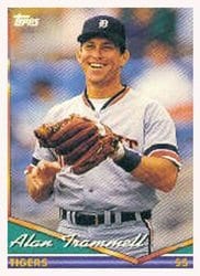 1994 Topps Base Set Alan Trammell #75 card
