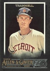 2020 Topps Allen & Ginter X Base Set Alan Trammell #309 card