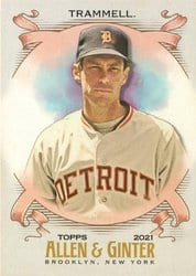 2021 Topps Allen & Ginter Base Set Alan Trammell #288 card