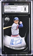2022 Topps Chrome Black Autographs Alan Trammell #CBA-AT card