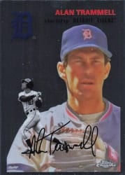 2023 Topps Chrome Platinum Anniversary Base Set Alan Trammell #490 card