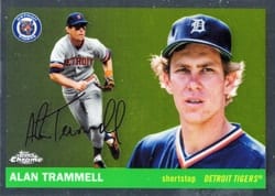 2025 Topps Chrome Platinum Base Set Alan Trammell #460 card