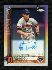 2025 Topps Chrome Update Legends Autographs Alan Trammell #CLA-AT card
