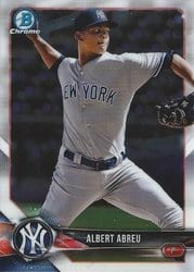 2018 Bowman Chrome Prospects Albert Abreu #BCP234 card