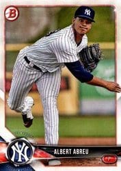 2018 Bowman Draft Base Set Albert Abreu #BD-126 card