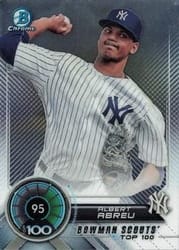 2018 Bowman Scouts Top 100 Albert Abreu #BTP-95 card