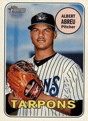 2018 Topps Heritage Minor League Base Set Albert Abreu #169 card