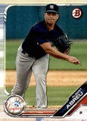 2019 Bowman Draft Base Set Albert Abreu #BD-37 card