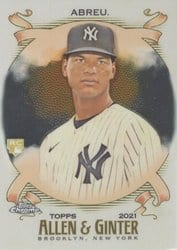 2021 Topps Allen & Ginter Chrome Base Set Albert Abreu #217 card