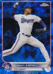 2022 Topps Chrome Update Sapphire Edition Base Set Albert Abreu #US101 card