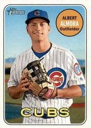 2018 Topps Heritage Base Set Albert Almora #411 card