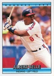 1992 Donruss Base Set Albert Belle #500 card