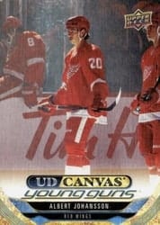 2024-25 Upper Deck UD Canvas Albert Johansson #C214 card