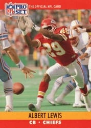 1990 Pro Set Base Set Albert Lewis #529 card