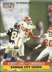 1991 Pro Set Base Set Albert Lewis #183 card