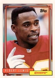1992 Topps Base Set Albert Lewis #474 card