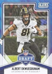 2020 Score NFL Draft Albert Okwuegbunam #NFL-24 card
