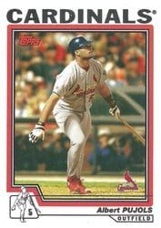 2004 Topps Base Set Albert Pujols #40 card