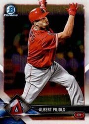 2018 Bowman Chrome Base Set Albert Pujols #29 card