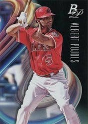 2018 Bowman Platinum Base Set Albert Pujols #66 card