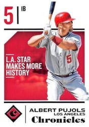 2018 Panini Chronicles Base Set Albert Pujols #51 card