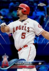 2018 Topps Chrome Sapphire Edition Base Set Albert Pujols #582 card