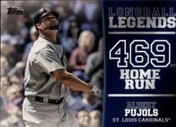 2018 Topps Longball Legends Albert Pujols #LL-42 card