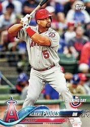 2018 Topps Opening Day Base Set Albert Pujols #140 card