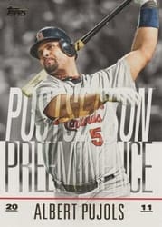 2018 Topps Update Postseason Preeminence Albert Pujols #PO-19 card