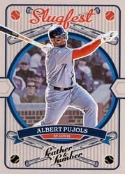 2019 Panini Leather & Lumber Slugfest Albert Pujols #SF-3 card