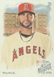 2019 Topps Allen & Ginter Base Set Albert Pujols #7 card