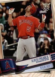 2019 Topps Big League Base Set Albert Pujols #390 card