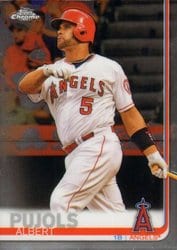 2019 Topps Chrome Base Set Albert Pujols #27 card