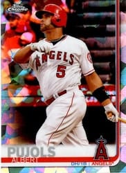 2019 Topps Chrome Sapphire Edition Base Set Albert Pujols #437 card