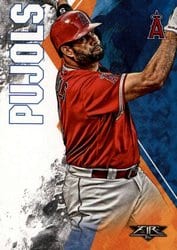 2019 Topps Fire Base Set Albert Pujols #9 card