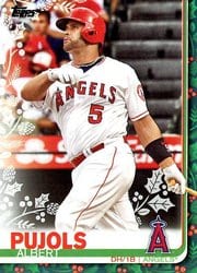 2019 Topps Holiday Base Set Albert Pujols #HW87 card