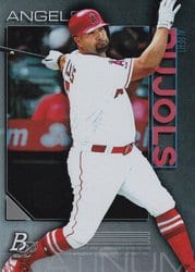 2020 Bowman Platinum Base Set Albert Pujols #96 card